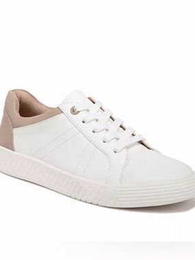 Soul Naturalizer Women's Neela Lace Up White Sneakers Sz 9 Minimalist Preppy